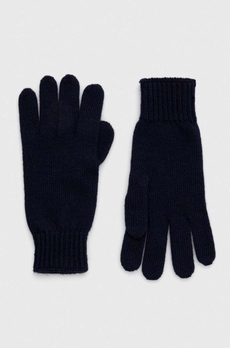Рукавички з домішкою вовни Max Mara Leisure колір синій Рукавички з домішкою вовни Max Mara Leisure колір синій