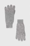 Рукавички з домішкою вовни Max Mara Leisure колір сірий