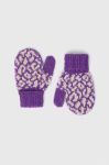 Дитячі рукавички United Colors of Benetton колір фіолетовий (3630032)
