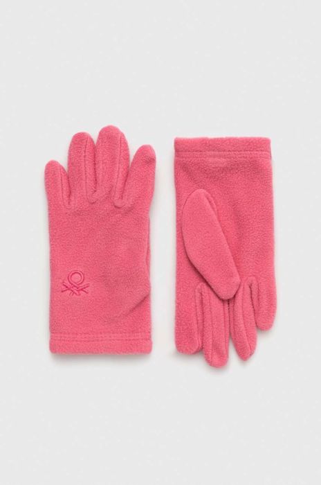 Дитячі рукавички United Colors of Benetton колір рожевий (3630043) Дитячі рукавички United Colors of Benetton колір рожевий (3630043)