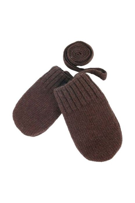 Рукавички для немовлят Jamiks NIKA колір коричневий Рукавички для немовлят Jamiks NIKA колір коричневий