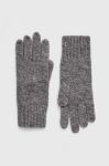 Рукавички з домішкою вовни United Colors of Benetton колір сірий