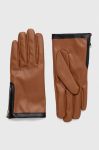 Рукавички Sisley колір коричневий