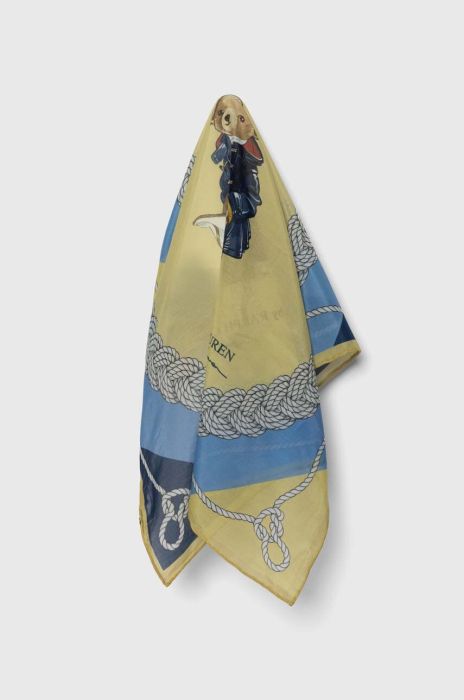 Пов'язка з шовком Polo Ralph Lauren візерунок колір барвистий