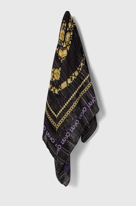 Хустка Liu Jo жіноча колір чорний візерунок (3504358)