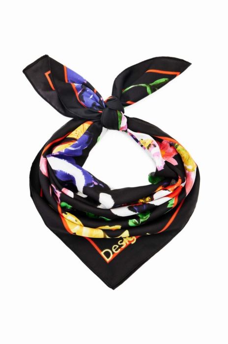 Хустка Desigual жіноча колір чорний візерунок (3482466) Хустка Desigual жіноча колір чорний візерунок (3482466)