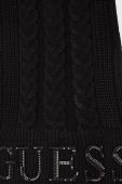 Шарф Guess жіночий колір чорний з аплікацією