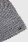 Шерстяна шапка і шарф BOSS колір сірий Шерстяна шапка і шарф BOSS колір сірий