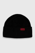 Шапка і шарф HUGO колір чорний Шапка і шарф HUGO колір чорний