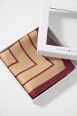Шовкова хустка на шию Tommy Hilfiger колір бордовий візерунок