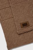 Шарф з домішкою вовни UGG колір коричневий меланж Шарф з домішкою вовни UGG колір коричневий меланж