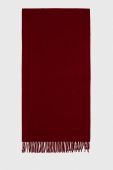 Вовняний шарф HUGO колір червоний однотонний