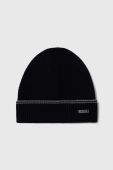 Шапка та шарф з домішкою вовни BOSS колір чорний (3558302) Шапка та шарф з домішкою вовни BOSS колір чорний (3558302)