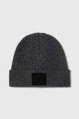 Шапка та шарф з домішкою вовни BOSS колір сірий Шапка та шарф з домішкою вовни BOSS колір сірий