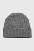 Шерстяна шапка і шарф Polo Ralph Lauren колір сірий Шерстяна шапка і шарф Polo Ralph Lauren колір сірий