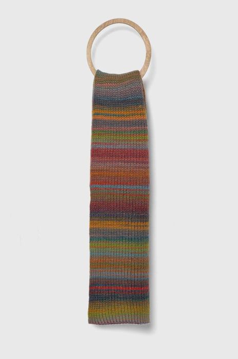 Вовняний шарф United Colors of Benetton візерунок колір барвистий (3651334) Вовняний шарф United Colors of Benetton візерунок колір барвистий (3651334)