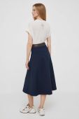 Спідниця Lauren Ralph Lauren колір синій midi розкльошена (3347340)