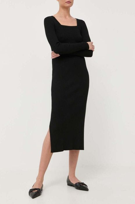 Спідниця Max Mara Leisure колір чорний midi пряма (3416125) Спідниця Max Mara Leisure колір чорний midi пряма (3416125)
