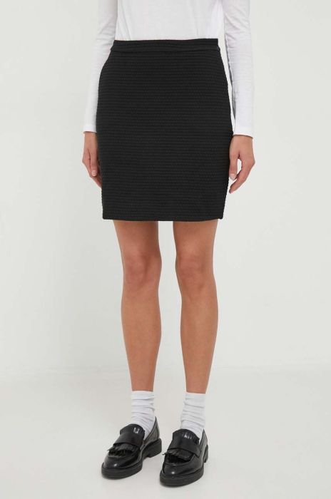 Спідниця Emporio Armani колір чорний mini пряма Спідниця Emporio Armani колір чорний mini пряма