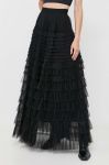 Спідниця Twinset колір чорний maxi розкльошена (3482499)