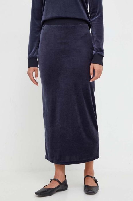 Спідниця Max Mara Leisure колір синій midi пряма Спідниця Max Mara Leisure колір синій midi пряма