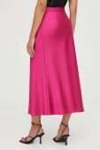 Спідниця BOSS колір рожевий maxi розкльошена Спідниця BOSS колір рожевий maxi розкльошена