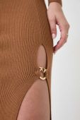 Спідниця Pinko колір коричневий midi олівець Спідниця Pinko колір коричневий midi олівець