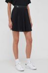 Спідниця Lacoste колір чорний mini розкльошена