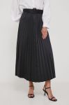 Спідниця Artigli колір чорний midi розкльошена (3575626)