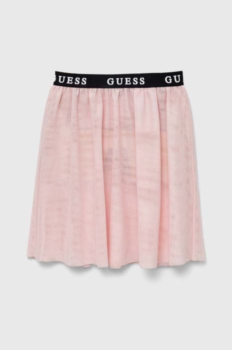 Дитяча спідниця Guess колір рожевий mini розкльошена (3328128)