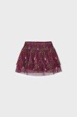 Дитяча спідниця Mayoral колір бордовий mini розкльошена Дитяча спідниця Mayoral колір бордовий mini розкльошена