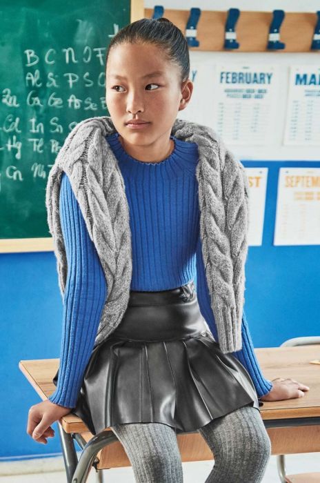 Дитяча спідниця Mayoral колір чорний mini розкльошена (3409918) Дитяча спідниця Mayoral колір чорний mini розкльошена (3409918)