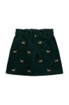 Дитяча спідниця Polo Ralph Lauren колір зелений mini розкльошена