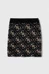Дитяча спідниця Guess колір чорний mini пряма (3558352)