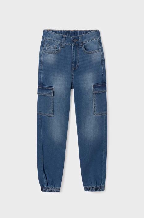 Дитячі джинси Mayoral cargo колір блакитний (3440935) Дитячі джинси Mayoral cargo колір блакитний (3440935)