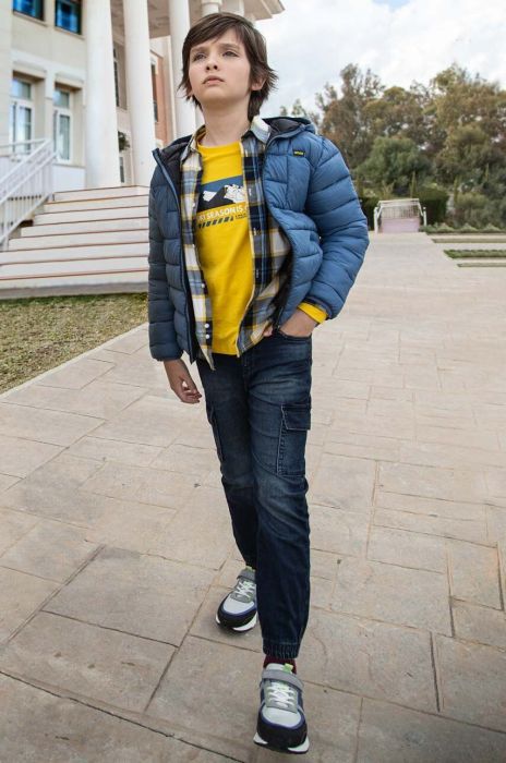 Дитячі джинси Mayoral cargo колір блакитний (3440383) Дитячі джинси Mayoral cargo колір блакитний (3440383)