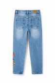 Дитячі джинси Desigual x Looney Tunes колір блакитний