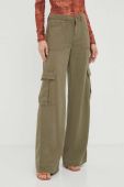 Штани Guess жіночі колір зелений пряме висока посадка (3454702) Штани Guess жіночі колір зелений пряме висока посадка (3454702)
