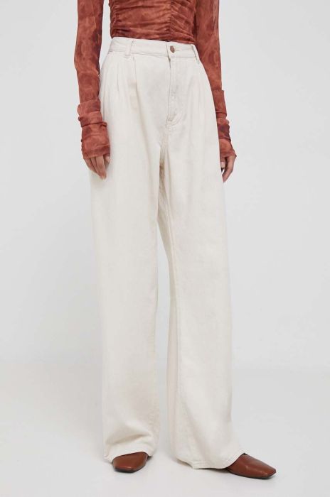 Джинси Pepe Jeans Cecilia жіночі колір бежевий Джинси Pepe Jeans Cecilia жіночі колір бежевий