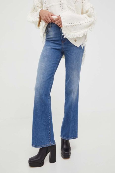 Джинси Twinset жіночі висока посадка колір блакитний (3467357) Джинси Twinset жіночі висока посадка колір блакитний (3467357)