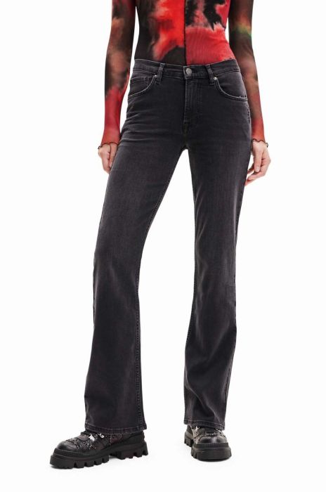 Джинси Desigual жіночі середня посадка колір темно-синій (3477669) Джинси Desigual жіночі середня посадка колір темно-синій (3477669)