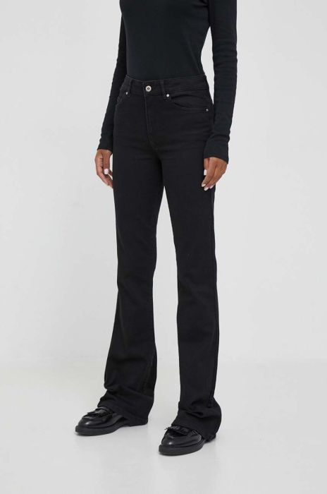Джинси United Colors of Benetton жіночі висока посадка колір чорний (3404381) Джинси United Colors of Benetton жіночі висока посадка колір чорний (3404381)