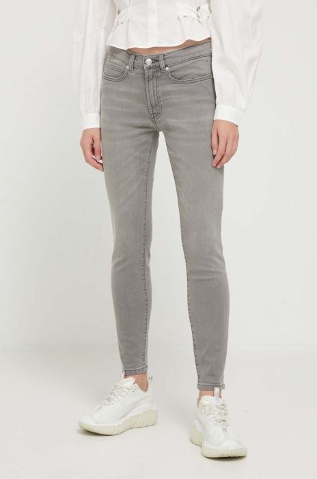 Джинси HUGO 932 жіночі колір сірий