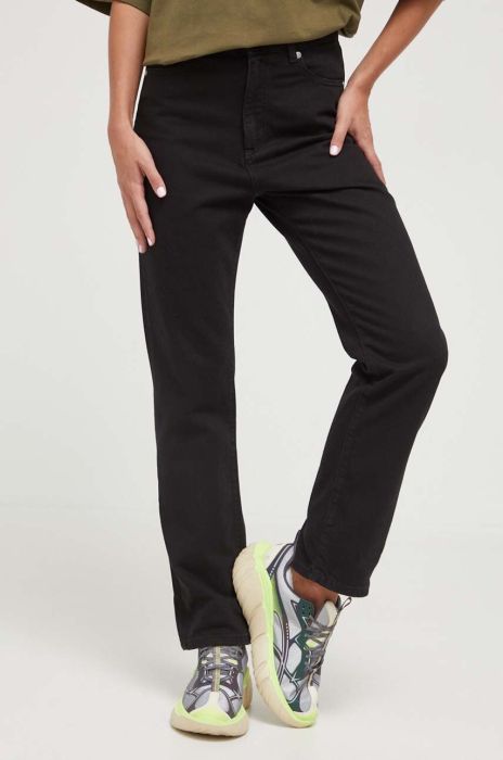 Джинси HUGO жіночі висока посадка колір чорний (3490080) Джинси HUGO жіночі висока посадка колір чорний (3490080)