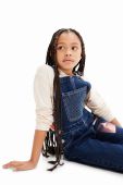 Дитячий джинсовий комбінезон Desigual колір темно-синій (3454757) Дитячий джинсовий комбінезон Desigual колір темно-синій (3454757)