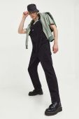 Джинсовий комбінезон Dickies колір чорний Джинсовий комбінезон Dickies колір чорний