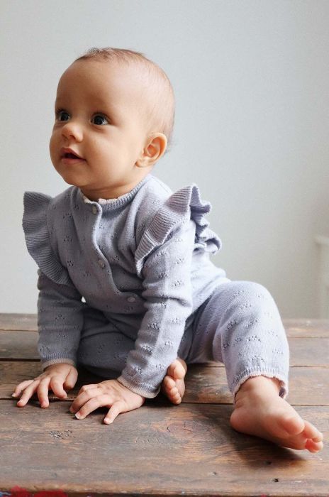 Комбінезон для немовлят Konges Sl?jd колір сірий