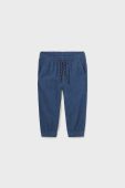 Дитячі бавовняні штанці Mayoral колір синій візерунок Дитячі бавовняні штанці Mayoral колір синій візерунок