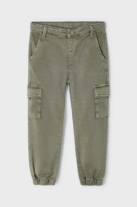 Дитячі штани Mayoral колір зелений однотонні (3547365)