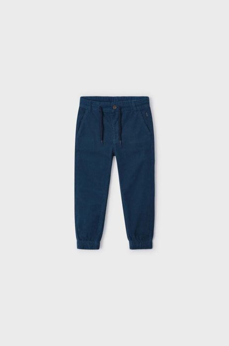 Дитячі бавовняні штани Mayoral однотонні колір блакитний Дитячі бавовняні штани Mayoral однотонні колір блакитний